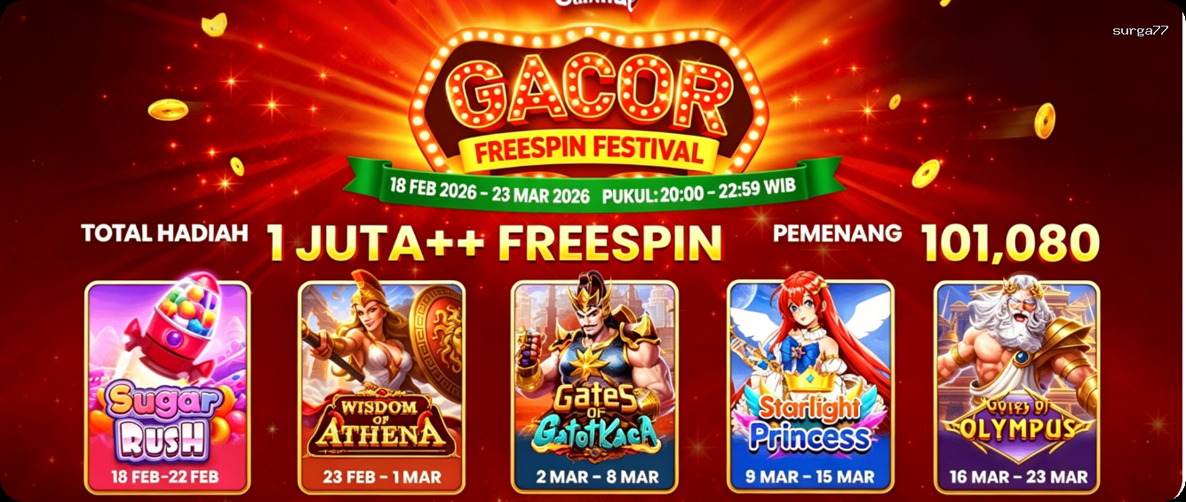 Login surga77 Sekarang Bonus Melimpah